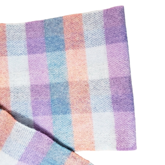 🔵 John Hanly Lambs Wool Scarf Multicolor 24 x 200 Cms. - Picture 5 of 8